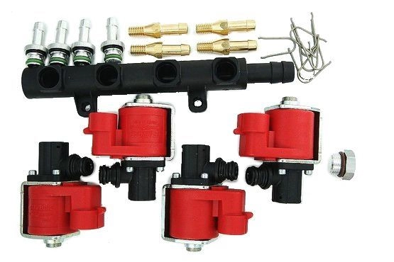 Vstřikovač 4 sekční ROSSO IGR 3Ohm + trysky